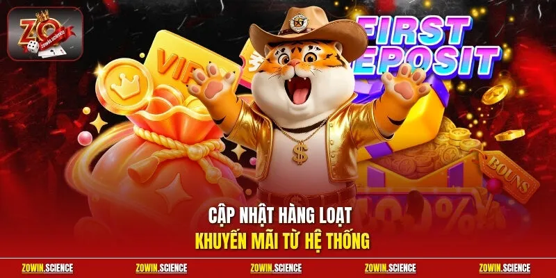 Cập nhật hàng loạt khuyến mãi từ hệ thống