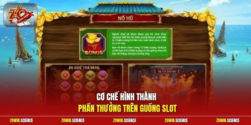 Cơ chế hình thành phần thưởng trên guồng slot
