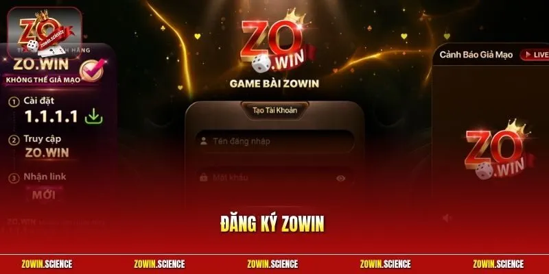 Đăng ký Zowin
