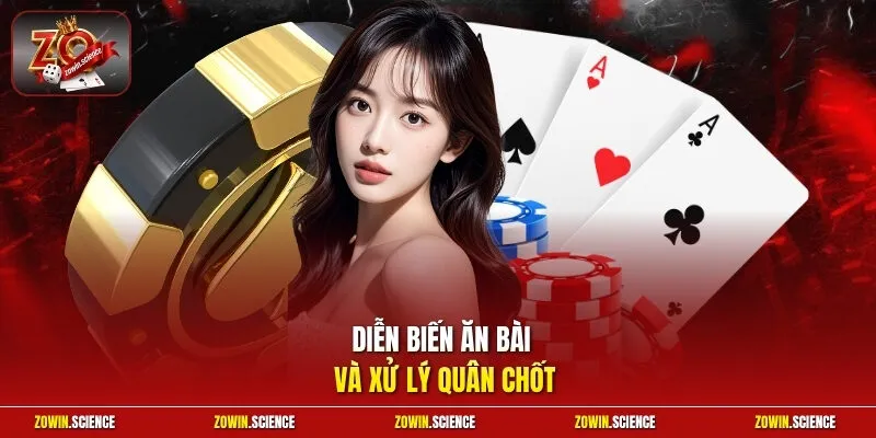 Diễn biến ăn bài và xử lý quân chốt