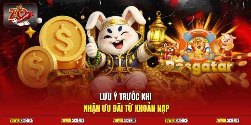 Lưu ý trước khi nhận ưu đãi từ khoản nạp