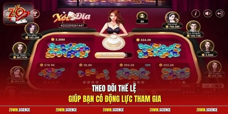 Theo dõi thể lệ giúp bạn có động lực tham gia